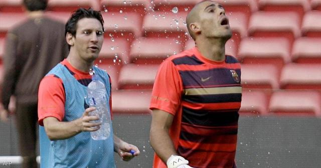 فالديز حرس مرمى برشلونة 12 عاما