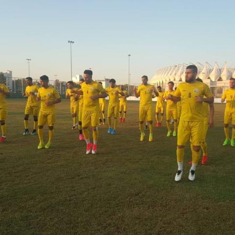 المنتخب اليمني الاول يجري تدريباته (أرشيفية)