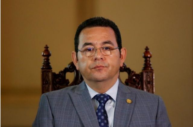 رئيس جواتيمالا جيمي موراليس في جواتيمالا سيتي