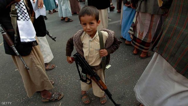 تسليح الاطفال في اليمن