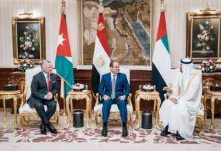 لقاء اماراتي مصري حول حل الدولتين في فلسطين وتعزيز السلام