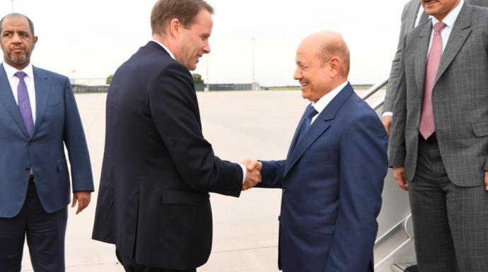 رئيس مجلس القيادة الرئاسي يصل المانيا في زيارة رسمية تستغرق عدة ايام