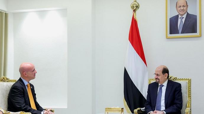 رئيس الوزراء يستقبل في عدن ممثل صندوق الأمم المتحدة للسكان