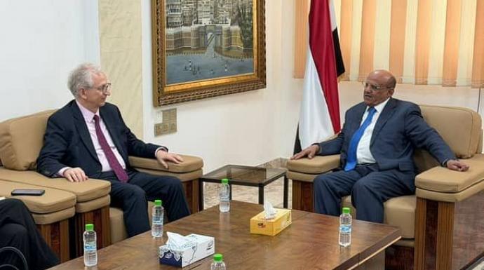 محافظ البنك يبحث مع السفير الألماني سبل تعزيز التعاون في دعم الاستقرار النقدي والمصرفي