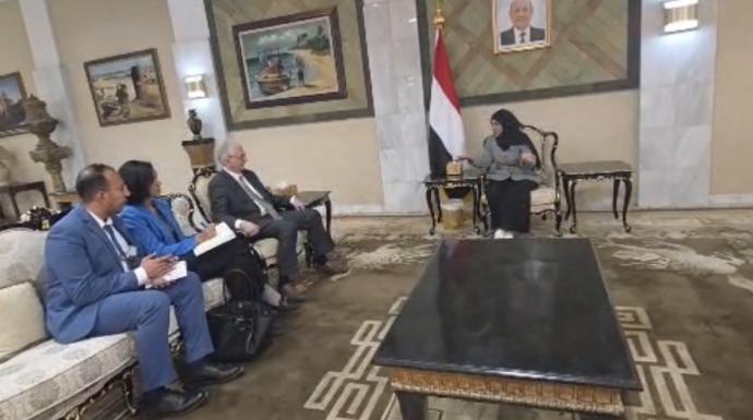 وزيرة الشؤون القانونية تبحث مع السفير الألماني تعزيز التعاون ودعم الإصلاحات القانونية والمؤسسية