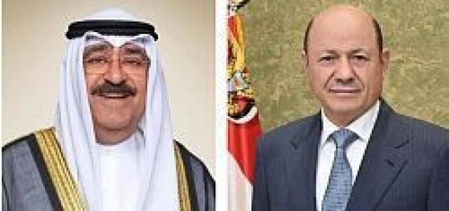 رئيس مجلس القيادة يعزي امير دولة الكويت بوفاة الشيخ عبدالله محمد الجابر الصباح