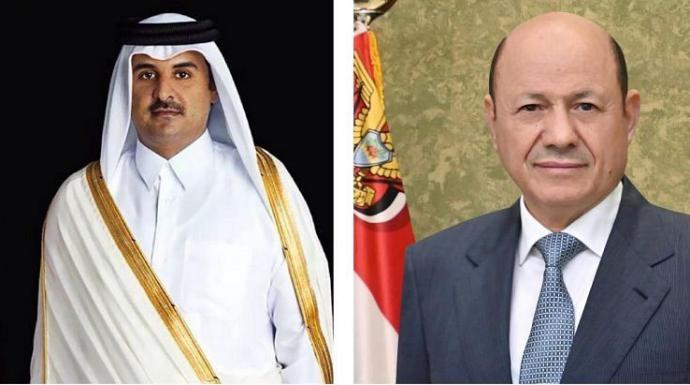 رئيس مجلس القيادة يعزي أمير دولة قطر